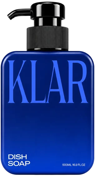 KLAR dish soap packaging design