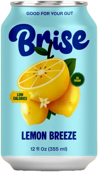 Brise fruit drink can packaging design